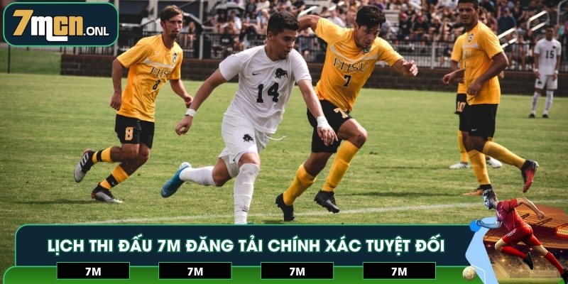Lịch thi đấu 7M đăng tải chính xác tuyệt đối